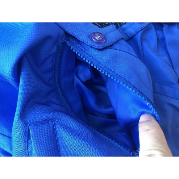 Vtg Obermeyer Caribou Anorak Jacket Pullover Jacket Small Blue Light Weight - Picture 6 of 12